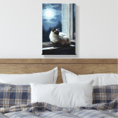 Toile Chat au clair de lune (Insitu(Chambre))