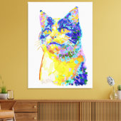 Toile Chat au soleil (Insitu(Salon))