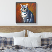 Toile Chat Australian Mist  (Insitu(Chambre))