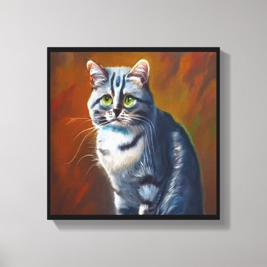 Toile Chat Australian Mist  (Recto)