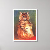 Toile Chat aux douceurs mélangées par Louis Wain (Recto)