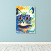 Toile Chat aux yeux de fleurs | Louis Wain | (Insitu (Plancher de Bois))