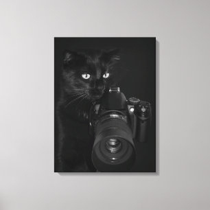 Toile Chat avec l'appareil photo