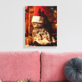 Toile Chat avec prise sur la tête (Insitu(Salon))