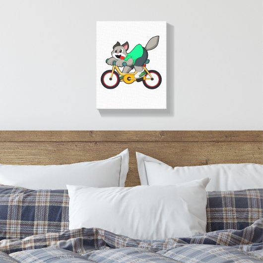 Toile Chat avec vélo (Insitu(Chambre))