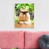 Toile Chat avec verre de vin (Insitu(Salon))