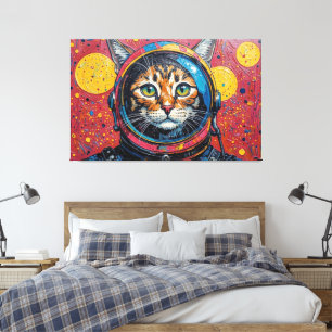 TOILE CHAT BENGALI DANS L'ESPACE-10