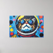 TOILE CHAT BENGALI DANS L'ESPACE-14 (Recto)