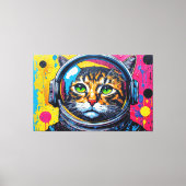 TOILE CHAT BENGALI DANS L'ESPACE-15 (Recto)