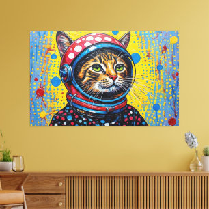 TOILE CHAT BENGALI DANS L'ESPACE-17