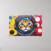 TOILE CHAT BENGALI DANS L'ESPACE-19 (Recto)