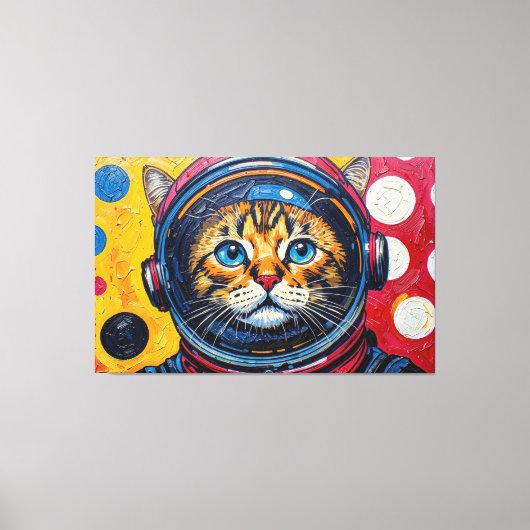 TOILE CHAT BENGALI DANS L'ESPACE-19 (Recto)