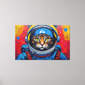 TOILE CHAT BENGALI DANS L'ESPACE-20 (Recto)