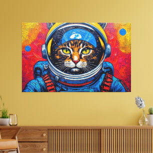 TOILE CHAT BENGALI DANS L'ESPACE-20