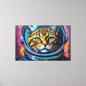 TOILE CHAT BENGALI DANS L'ESPACE-23 (Recto)