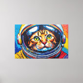 TOILE CHAT BENGALI DANS L'ESPACE-27 (Recto)