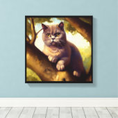 Toile Chat British Shorthair (Insitu (Plancher de Bois))