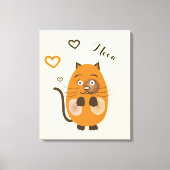 Toile Chat brun mignon (Recto)