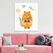 Toile Chat brun mignon (Insitu(Salon))