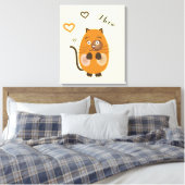 Toile Chat brun mignon (Insitu(Chambre))