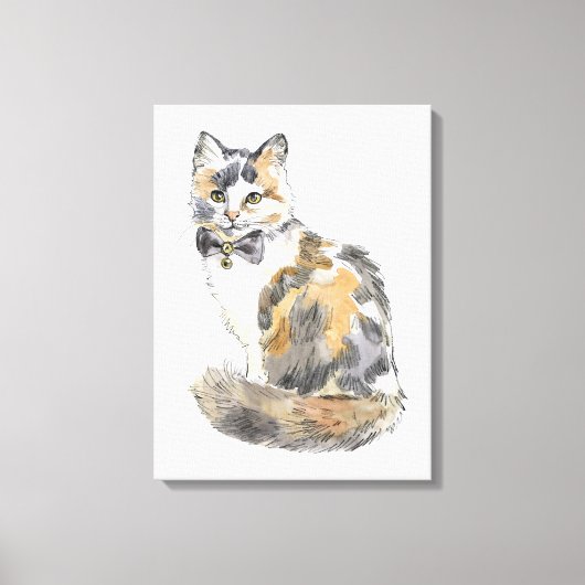 Toile Chat Calico Fancy (Recto)