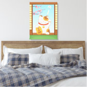 Toile Chat Calico Lucky Japonais, Maneki Neko (Insitu(Chambre))