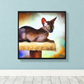 Toile Chat Chausie (Insitu (Plancher de Bois))