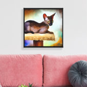 Toile Chat Chausie (Insitu(Salon))