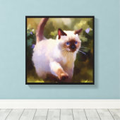 Toile Chat Colourpoint (Insitu (Plancher de Bois))