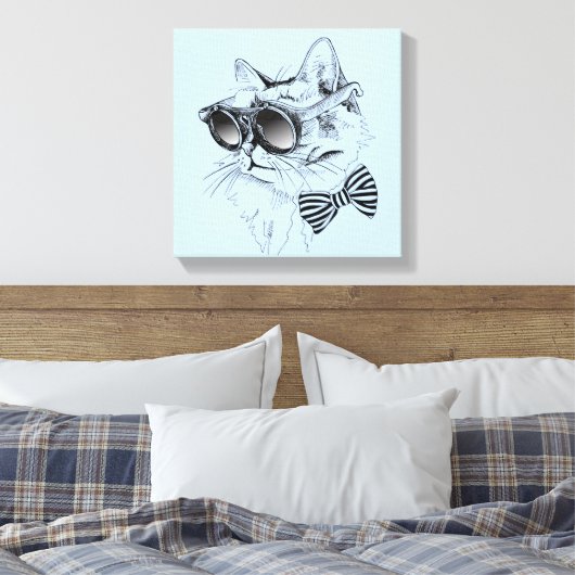 Toile Chat cool (Insitu(Chambre))