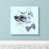 Toile Chat cool (Insitu (Plancher de Bois))