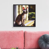 Toile Chat Cornish Rex (Insitu(Salon))