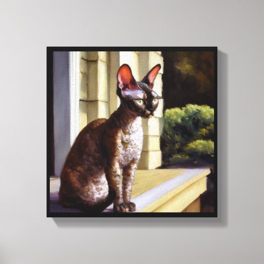 Toile Chat Cornish Rex (Recto)