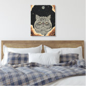Toile Chat Cosmique (Insitu(Chambre))