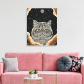 Toile Chat Cosmique (Insitu(Salon))
