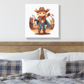 Toile Chat Cowboy (Insitu(Chambre))