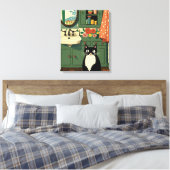 Toile Chat dans la salle de bain V11 (Insitu(Chambre))