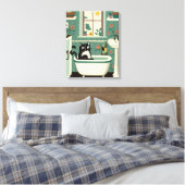 Toile Chat dans la salle de bain V17 (Insitu(Chambre))
