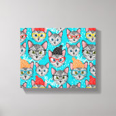 Toile Chat dans le casquette (Recto)
