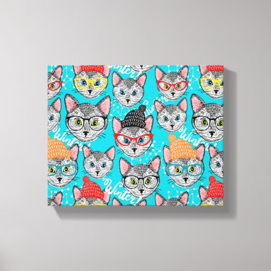 Toile Chat dans le casquette (Recto)