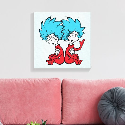 Toile Chat dans le Casquette Chose Un & Chose Deux (Insitu(Salon))