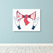 Toile Chat dans le Casquette | Cravate de la boîte de te (Insitu (Plancher de Bois))