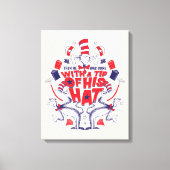 Toile Chat dans le Casquette| Il était parti avec un pou (Recto)