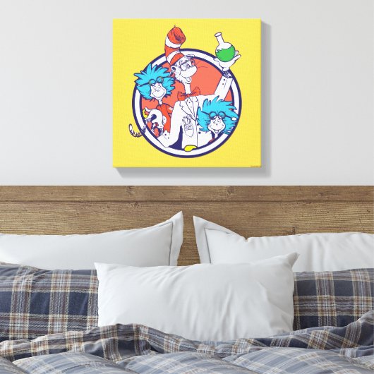 Toile Chat dans le Casquette & Lab Tech One Lab Tech Two (Insitu(Chambre))
