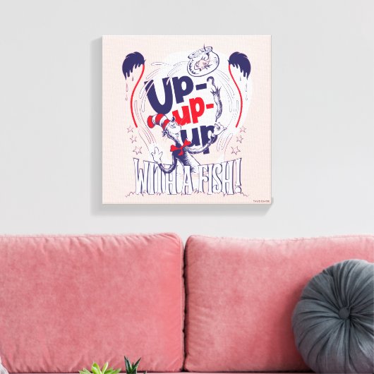Toile Chat dans le Casquette | Montez Avec Un Poisson (Insitu(Salon))