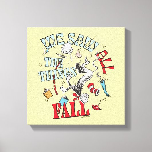 Toile Chat dans le Casquette | Nous avons vu tout tomber (Recto)