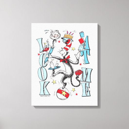 Toile Chat dans le Casquette | Regarde-moi (Recto)