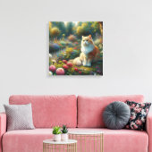 Toile Chat dans le magnifique jardin (Insitu(Salon))