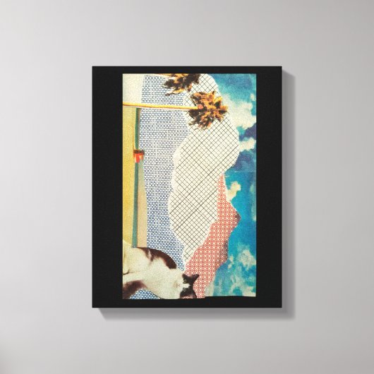 Toile Chat dans un paysage étrange (Recto)