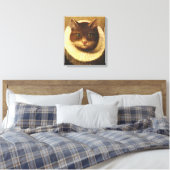 Toile Chat Dans Un Ruff Cute Art Victorien Peinture Vint (Insitu(Chambre))
